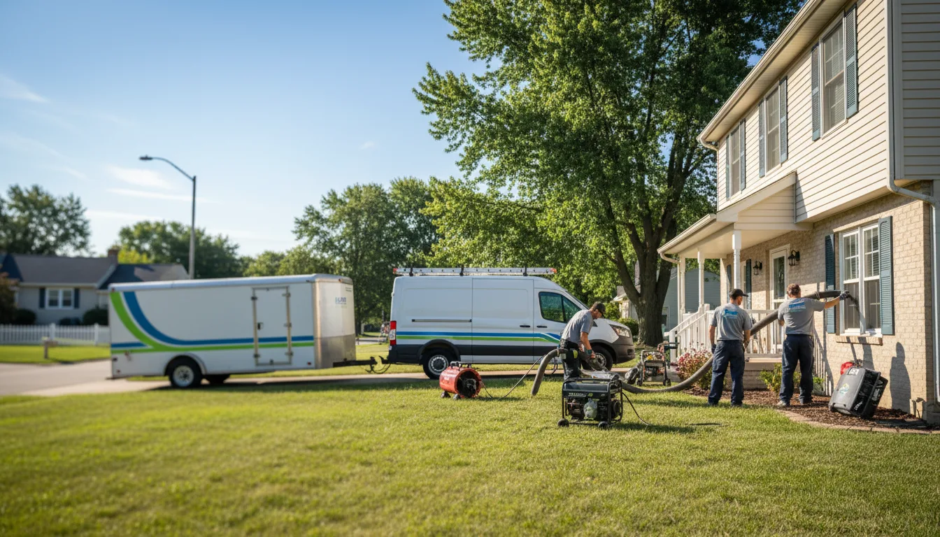 Flooded Basement Restoration And Cleanup With Repair in Chesterville, OH near me